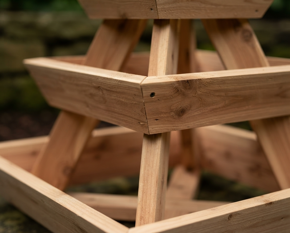 3-Tier Pyramid Wood Planter 36 Inch — Filler, Spiller, Thriller. The Cascade Your Patio Needs.