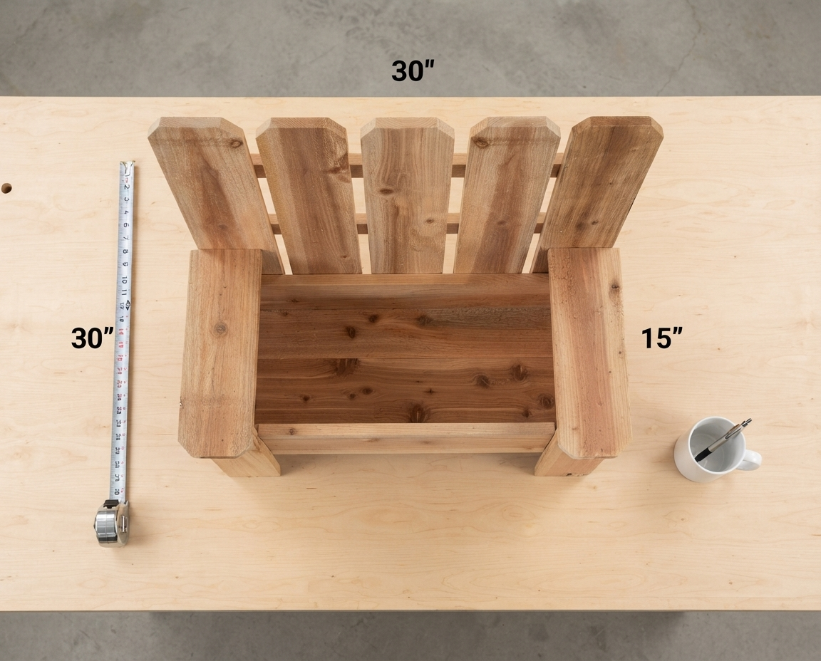Cedar Garden Bench Planter 30 Inch — Sit Among Your Flowers. No Extra Furniture Needed.