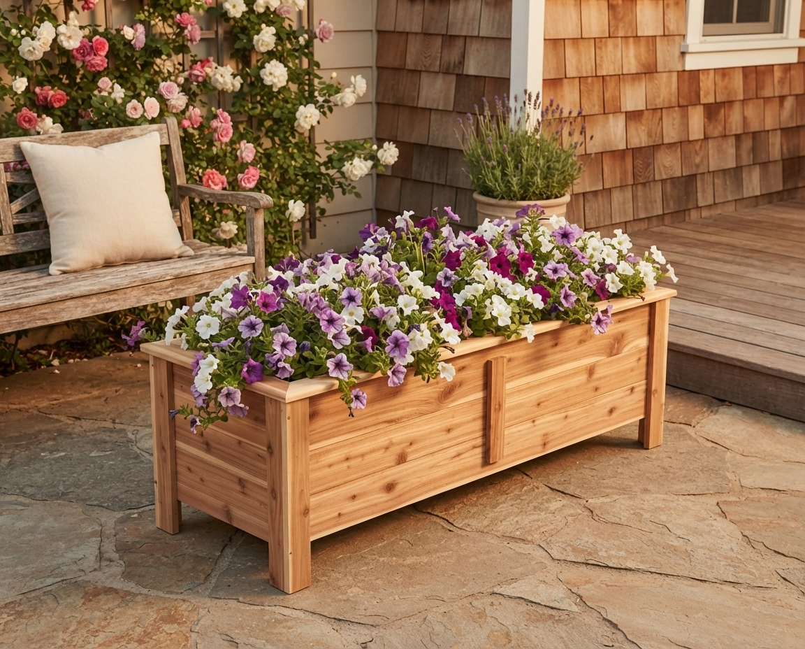 Long Cedar Window Box Planter 46 Inch — The Kind of Window Box That Upsells Your Whole Street