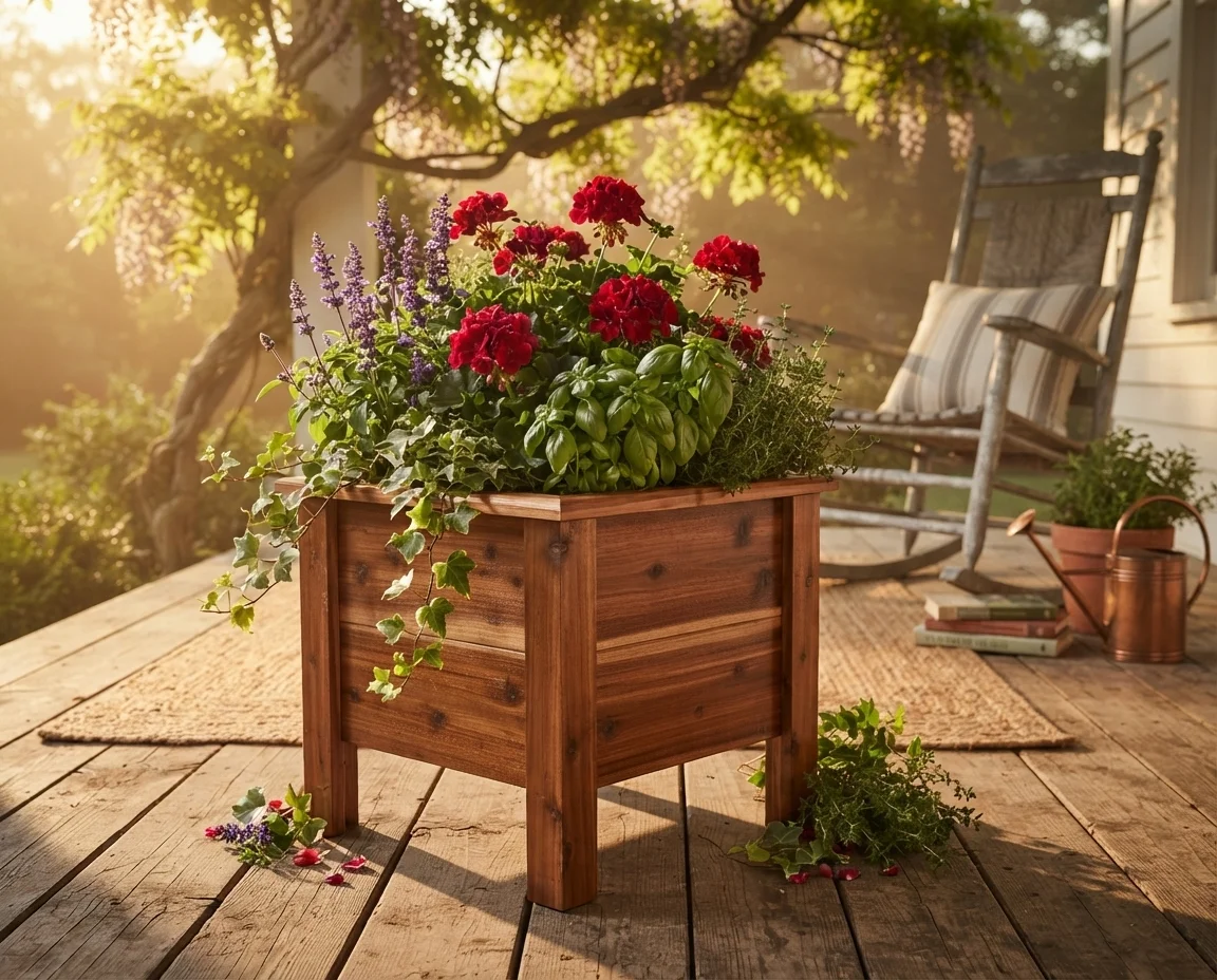 Rustic Planter Box