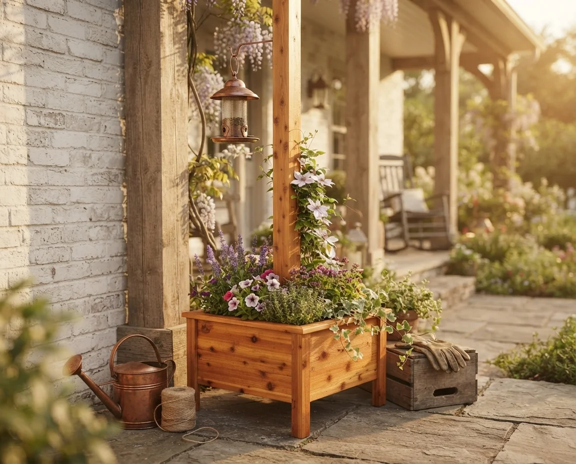 Box D — Post Planter in context