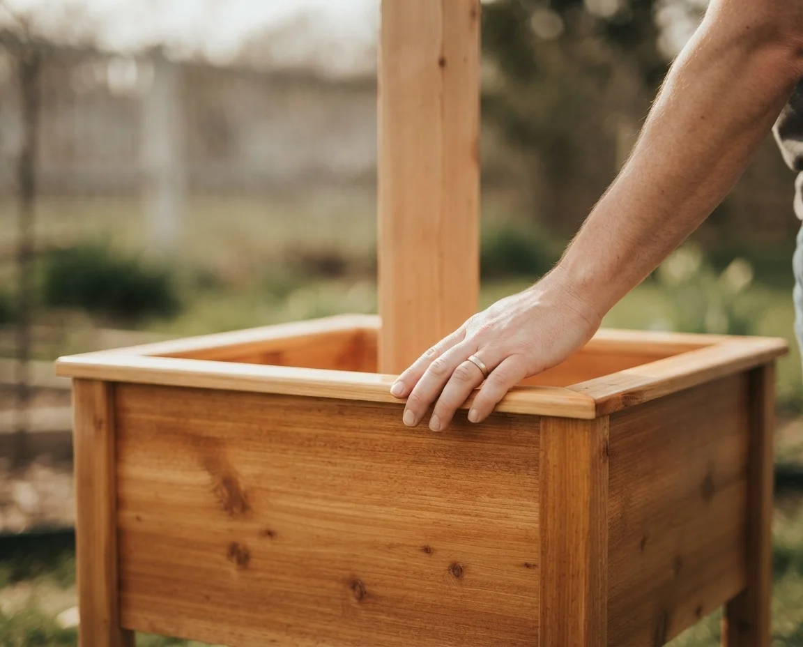 Box D — Post Planter handheld scale reference